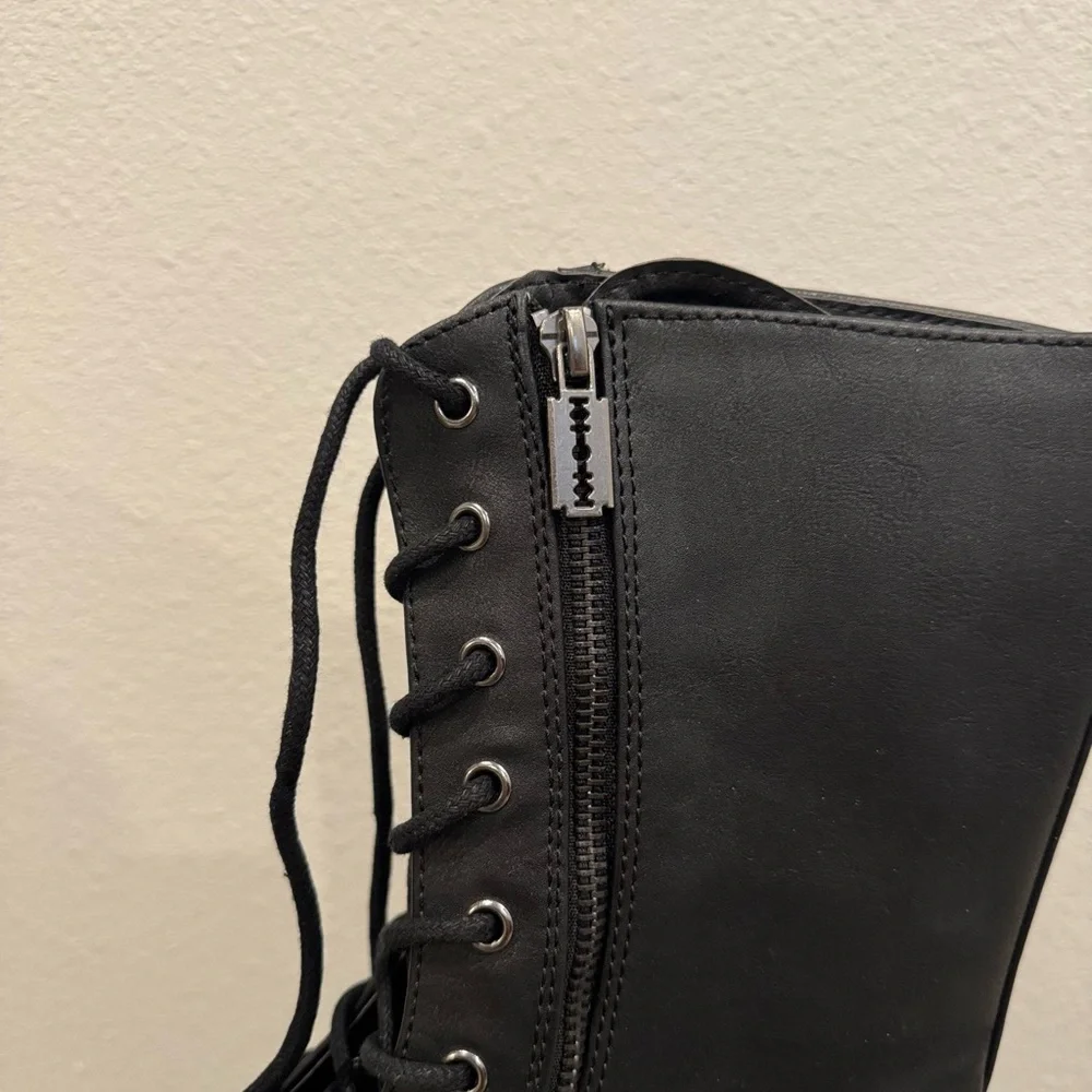 Demonia Emily-350 Floral Platform Lace Up Boots Size 10 BNIB Rare - Picture 7 of 12